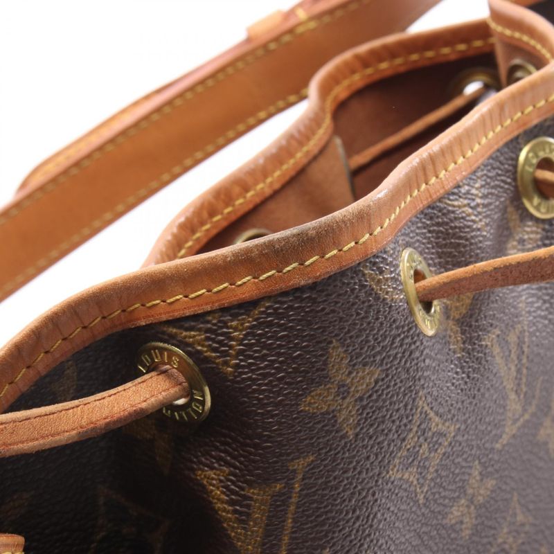 Louis Vuitton Shoulder Bag Noe M42224 PVC Coated Canvas Leather Noe Ladies Used