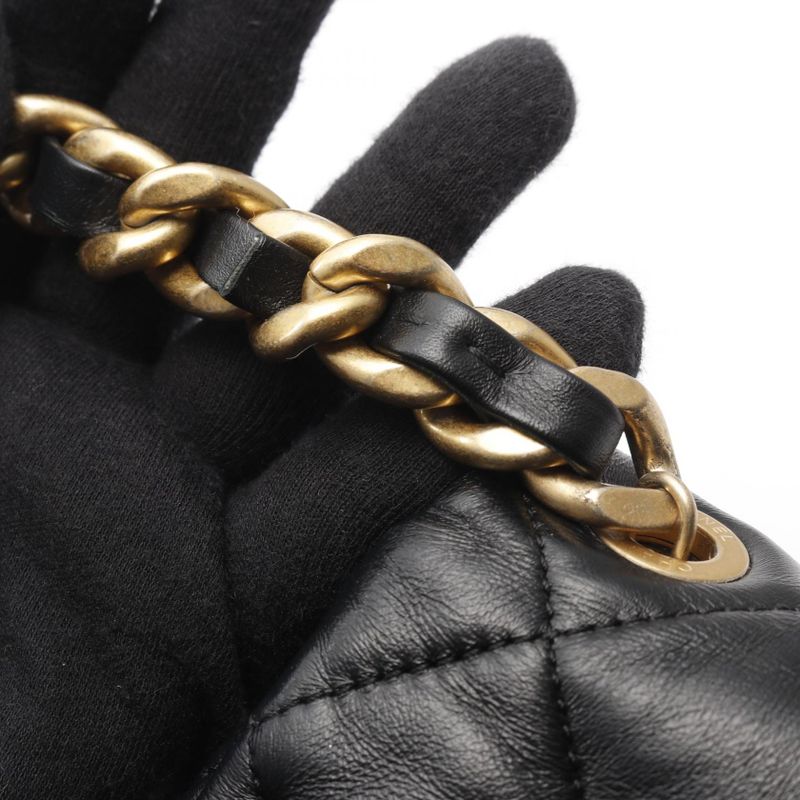 Chanel Shoulder Bag Mini Matelasse As3205 Black Lambskin Matelasse Small Flap