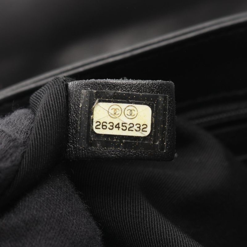 Chanel Shoulder Bag Matelasse A57896 Black Lambskin Matelasse Chain Shoulder