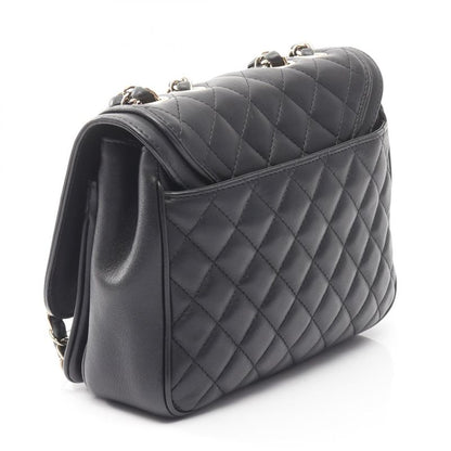Chanel Shoulder Bag Matelasse A57896 Black Lambskin Matelasse Chain Shoulder