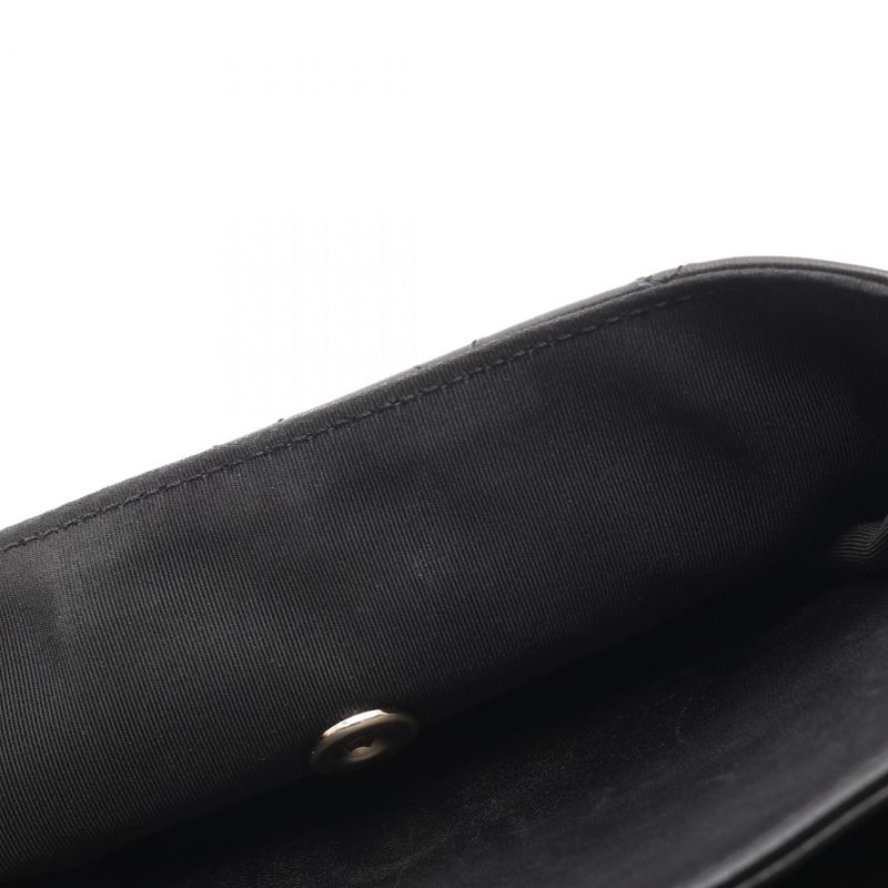 Chanel Shoulder Bag Matelasse A57896 Black Lambskin Matelasse Chain Shoulder