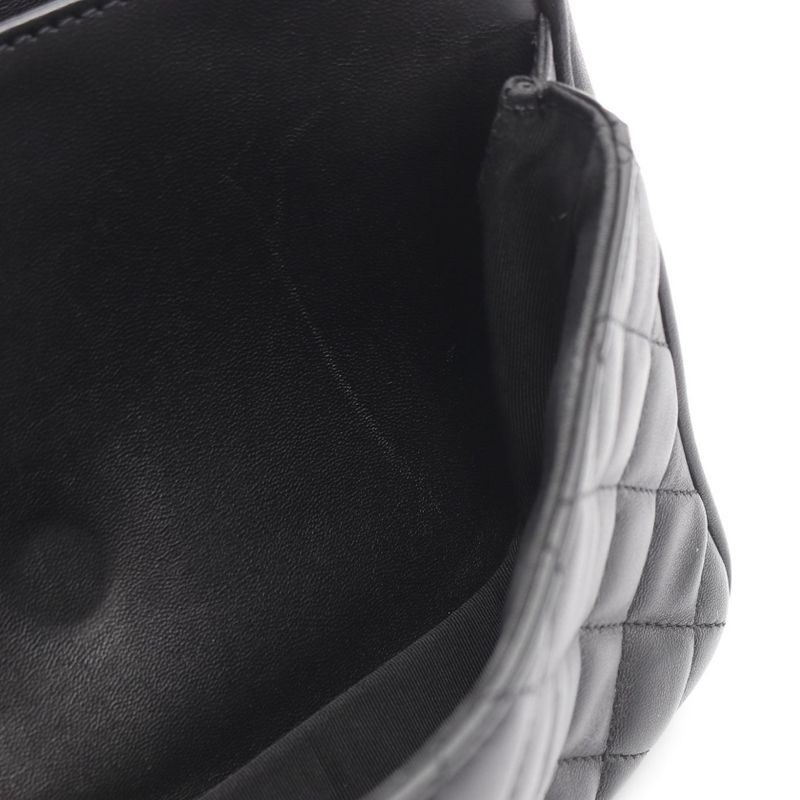 Chanel Shoulder Bag Matelasse A57896 Black Lambskin Matelasse Chain Shoulder