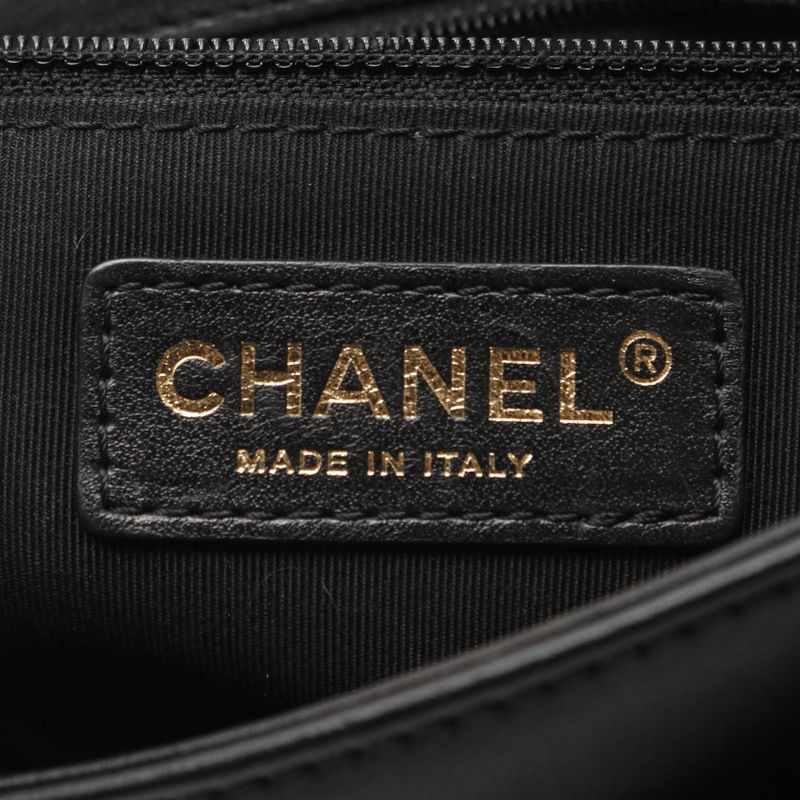 Chanel Shoulder Bag Matelasse A57896 Black Lambskin Matelasse Chain Shoulder