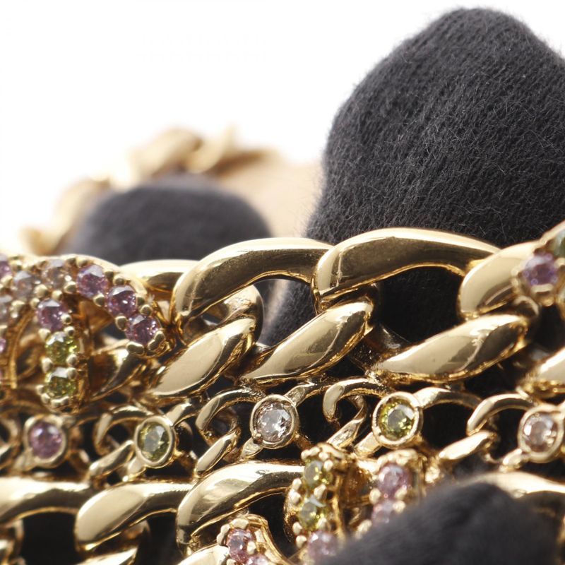 Chanel Shoulder Bag Matelasse Coco Mark As4595 Brown Gold Leather Matelasse