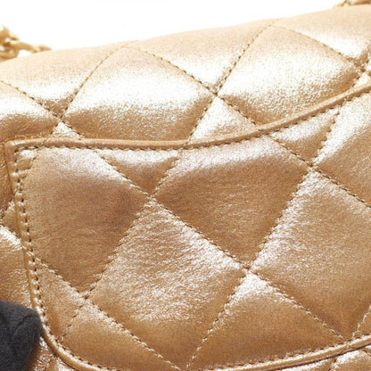 Chanel Shoulder Bag Matelasse Coco Mark As4595 Brown Gold Leather Matelasse
