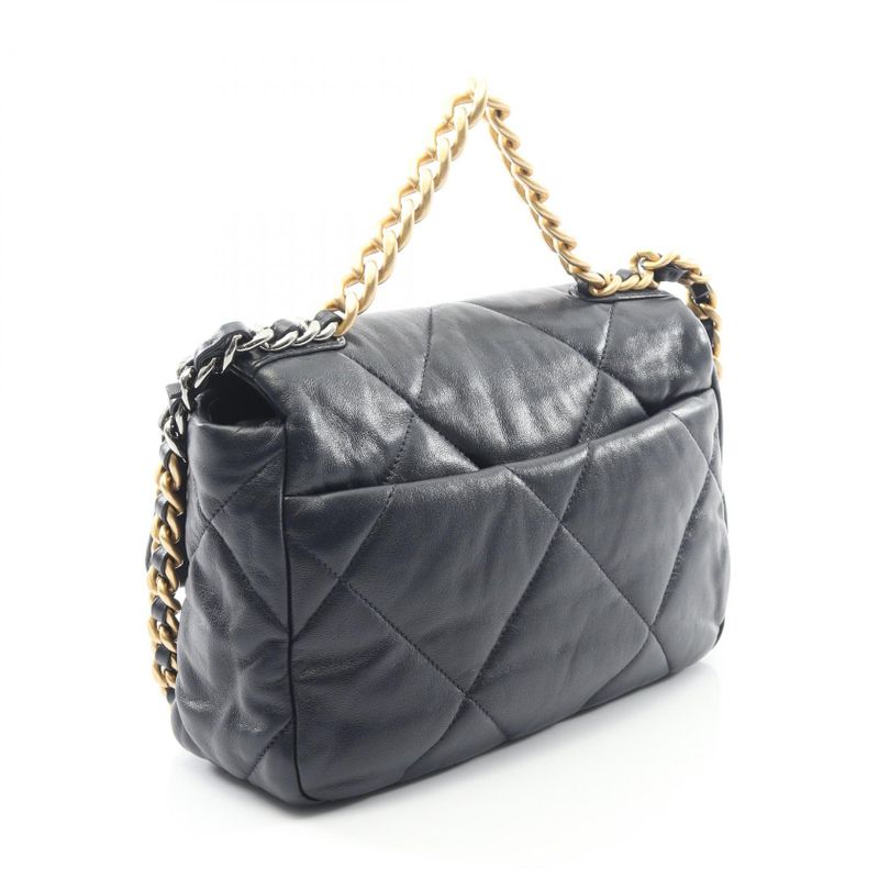 Chanel Shoulder Bag 19 Dizneuf Matelasse As1160 Navy Lambskin (sheepskin)