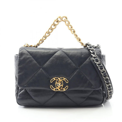 Chanel Shoulder Bag 19 Dizneuf Matelasse As1160 Navy Lambskin (sheepskin)