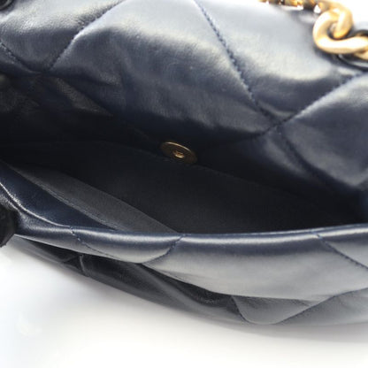 Chanel Shoulder Bag 19 Dizneuf Matelasse As1160 Navy Lambskin (sheepskin)