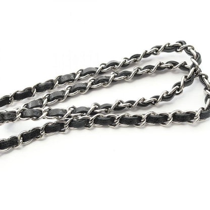 Chanel Shoulder Bag Mini Matelasse Black Leather Calf Mini Matelasse Chain