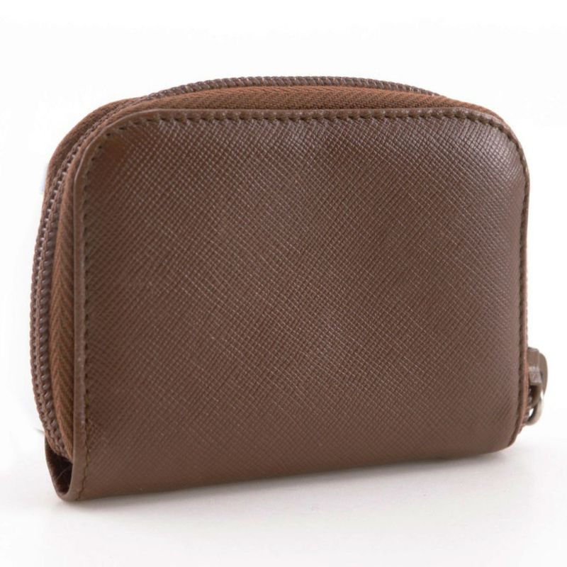 Prada Triangle Logo Leather _ Coin Case