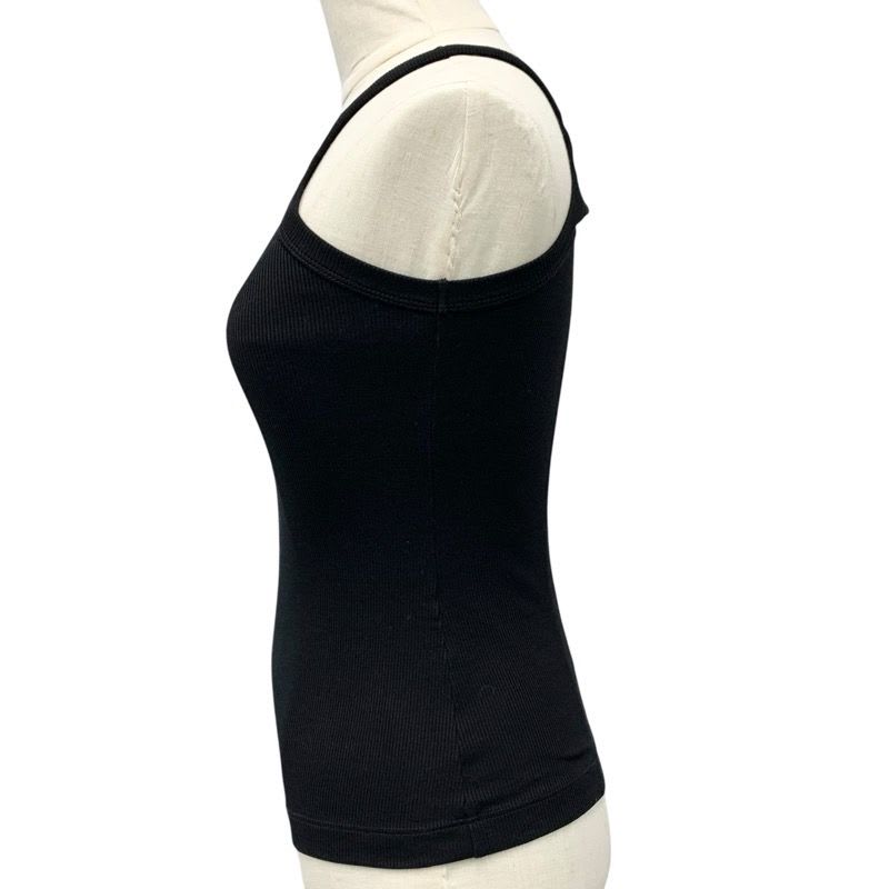 Fendi Top Cotton Black White Logo Tank