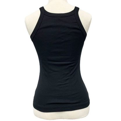 Fendi Top Cotton Black White Logo Tank