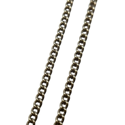 Chanel Necklace Here Mark Necklace Silver Ladies Matelasse Motif