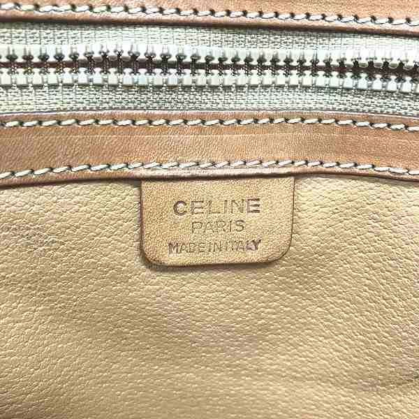 Celine Macadam White And Brown Bag Tote Bag Shoulder Bag Women