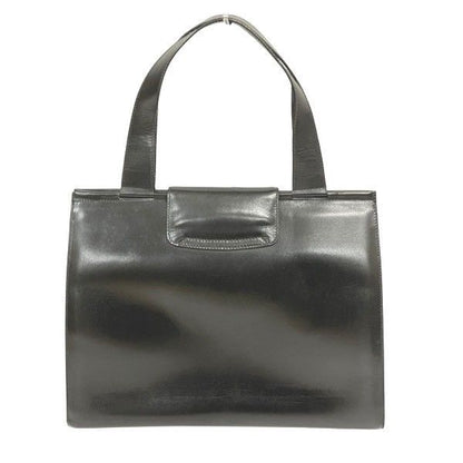 Celine Carriage Hardware Black Leather Old Bag Handbag Women