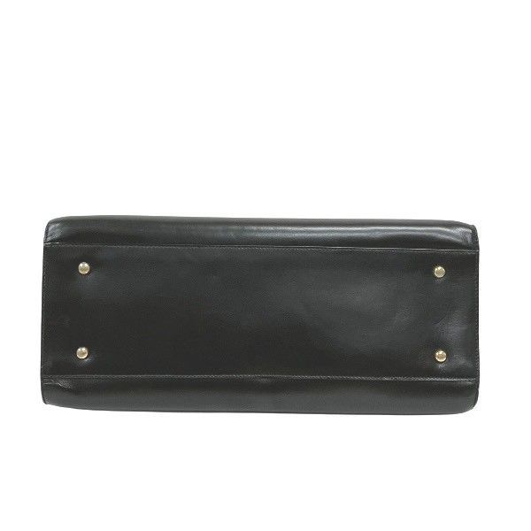 Celine Carriage Hardware Black Leather Old Bag Handbag Women