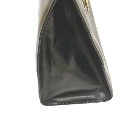 Celine Carriage Hardware Black Leather Old Bag Handbag Women