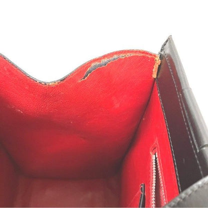 Celine Carriage Hardware Black Leather Old Bag Handbag Women