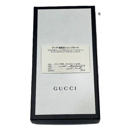 Gucci Sherry Line 408831 GG Supreme Bee Round Zipper Wallet Long Wallet Unisex