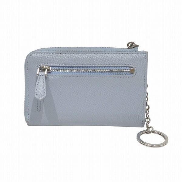 Prada Saffiano Triangle Logo 1pp122 Key Case Coin Case Women