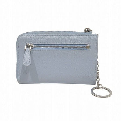 Prada Saffiano Triangle Logo 1pp122 Key Case Coin Case Women