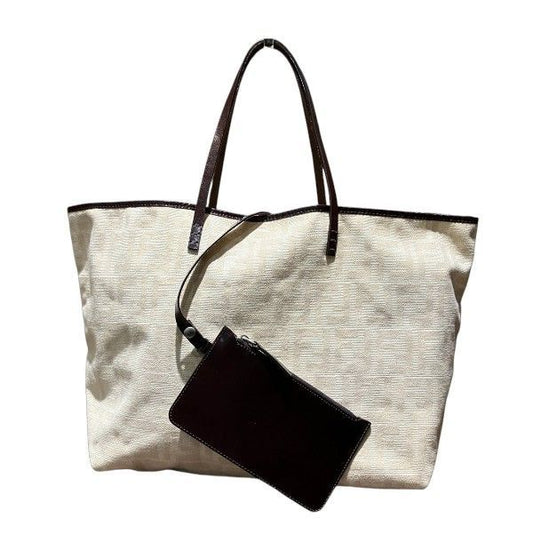 Fendi Zucca Pattern Bag Handbag Tote Bag Women