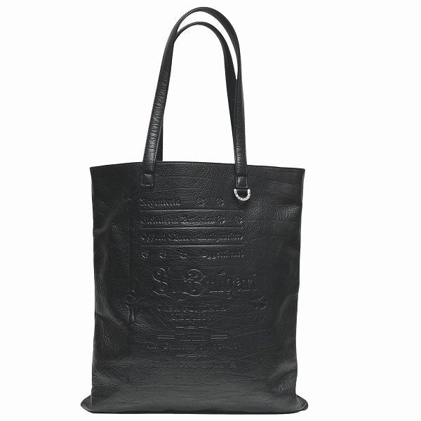 Bulgari Collezione 34985 Leather Black Bag Tote Bag Unisex