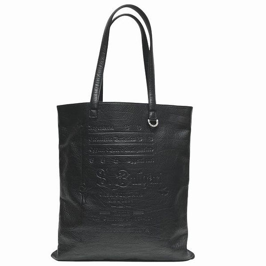 Bulgari Collezione 34985 Leather Black Bag Tote Bag Unisex