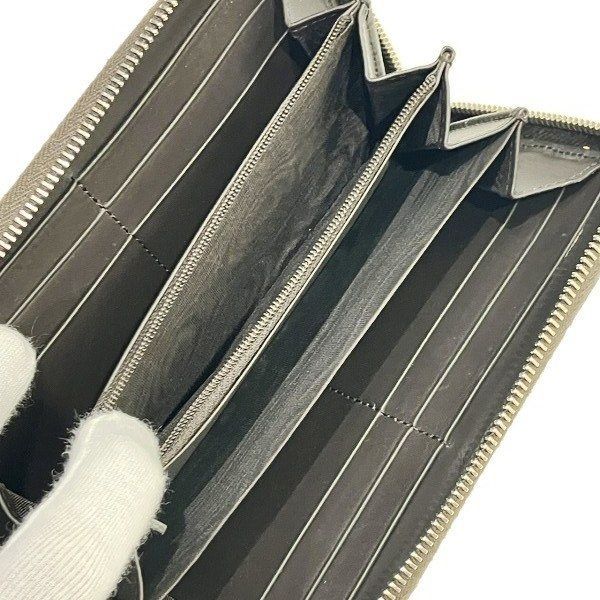 Gucci Sherry Line 408831 GG Supreme Bee Round Zipper Wallet Long Wallet Unisex