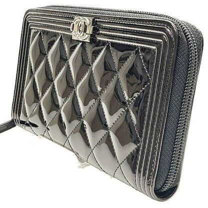 Chanel Boy Chanel Round Zipper No 21 Shardware Long Wallet Women