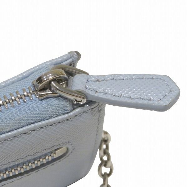 Prada Saffiano Triangle Logo 1pp122 Key Case Coin Case Women