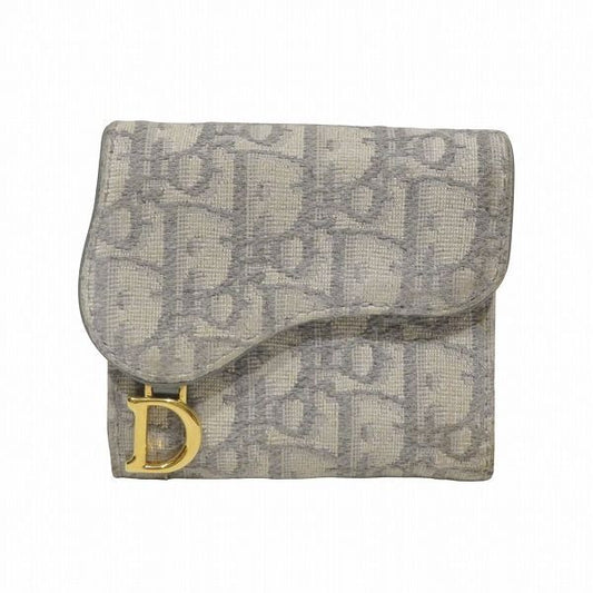 Dior Saddle Lotus Trotter Trifold Wallet Women