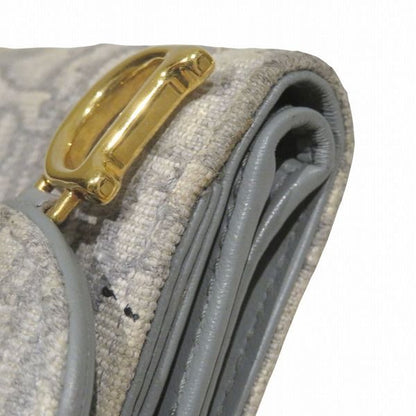 Dior Saddle Lotus Trotter Trifold Wallet Women