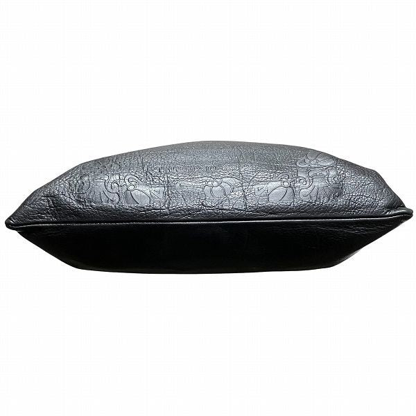 Bulgari Collezione 34985 Leather Black Bag Tote Bag Unisex