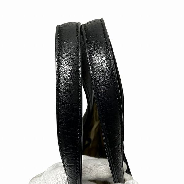 Bulgari Collezione 34985 Leather Black Bag Tote Bag Unisex