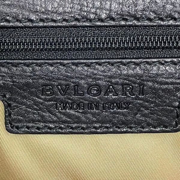 Bulgari Collezione 34985 Leather Black Bag Tote Bag Unisex