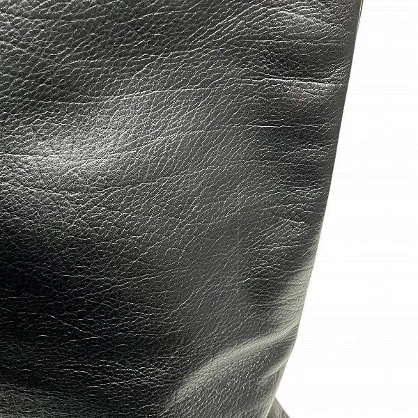 Bulgari Collezione 34985 Leather Black Bag Tote Bag Unisex