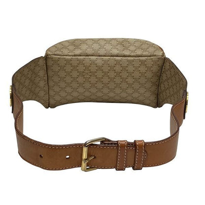 Celine Macadam Beige Bag Waist Pouch Body Bag Women