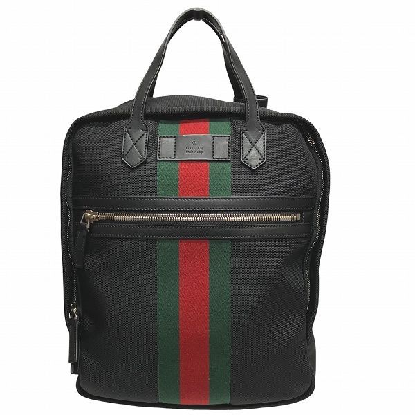 Gucci Sherry 495558 Web Stripe 2way Backpack Bag Backpack Unisex