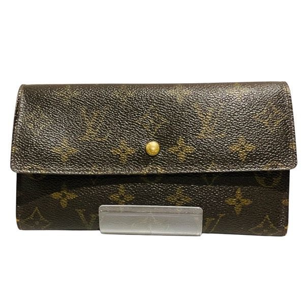 Louis Vuitton Monogram Portefeuille International M61217 Long Wallet Unisex