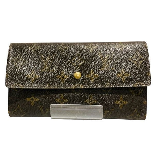 Louis Vuitton Monogram Portefeuille International M61217 Long Wallet Unisex