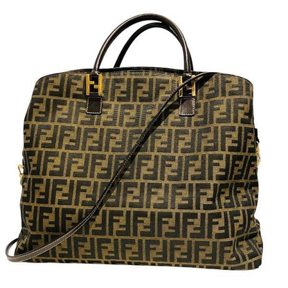 Fendi Zucca Pattern 2-way Bag Handbag Shoulder Bag Unisex
