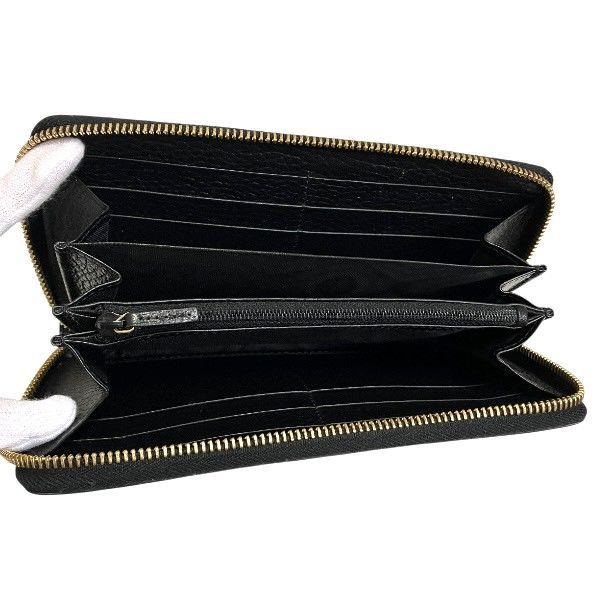 Gucci GG Supreme Double G Bicolor Zip Around Wallet 456117 Long Wallet Unisex