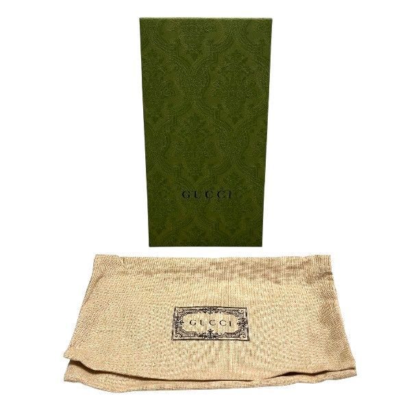 Gucci GG Supreme Double G Bicolor Zip Around Wallet 456117 Long Wallet Unisex