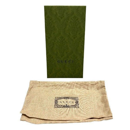 Gucci GG Supreme Double G Bicolor Zip Around Wallet 456117 Long Wallet Unisex