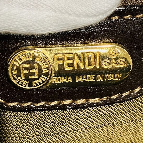 Fendi Zucca Pattern 2-way Bag Handbag Shoulder Bag Unisex