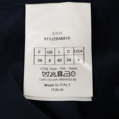 Christian DIOR Navy Dot 911j29a8810 Tulle Skirt 40