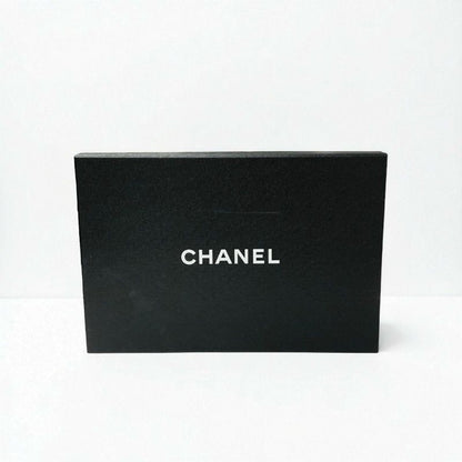 Chanel Loafer Leather Shoes Suede Leather Fabric Black Gold Here Mark