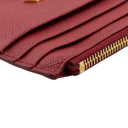 Prada 1mc026 Coin Case Coin Case Saffiano Card Case Wallet Brand Red Ladies