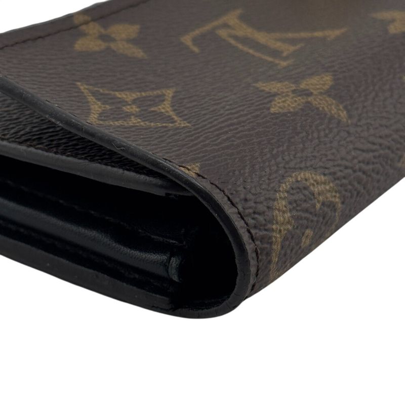 Louis Vuitton M62577 Portefeuille Flower Long Wallet Brown Women